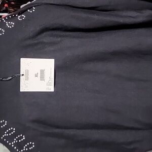 NWT MADISON COLD SHOULDER EMBELLISHED SWEATER